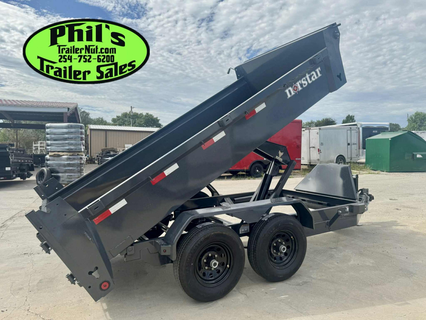 New Norstar 72X12 DUMP TRAILER SCISSOR LIFT & 5200 LB AXLES! Dump Trailer