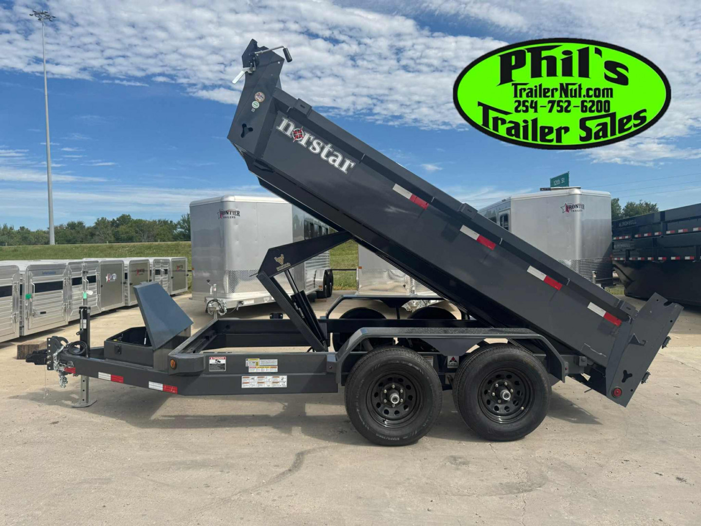 New Norstar 72X12 DUMP TRAILER SCISSOR LIFT & 5200 LB AXLES! Dump Trailer