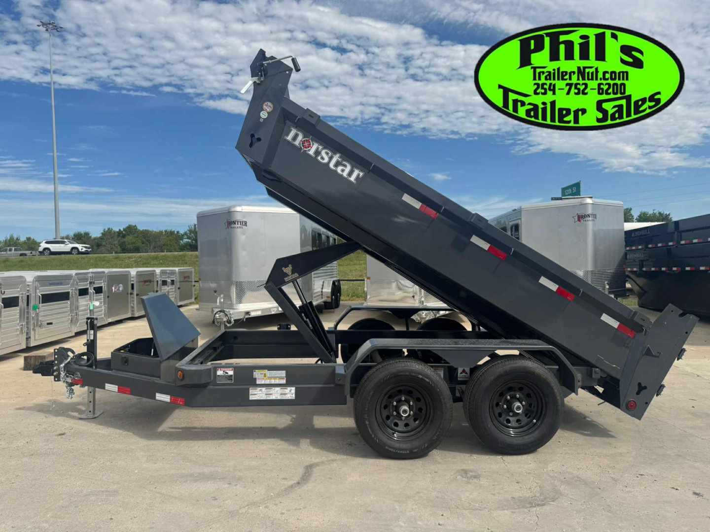 New Norstar 72X12 DUMP TRAILER SCISSOR LIFT & 5200 LB AXLES! Dump Trailer