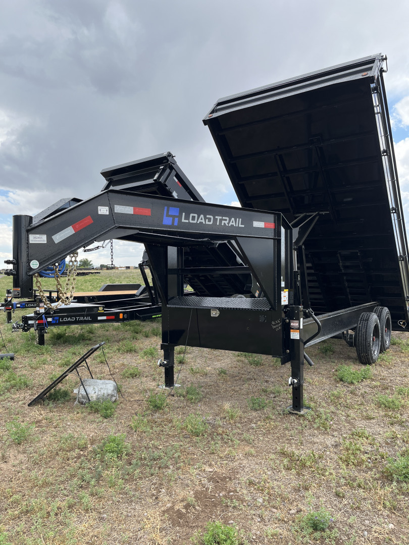 New 2026 Load Trail 96" x 16' Tandem Axle Gooseneck Deck Over Dump