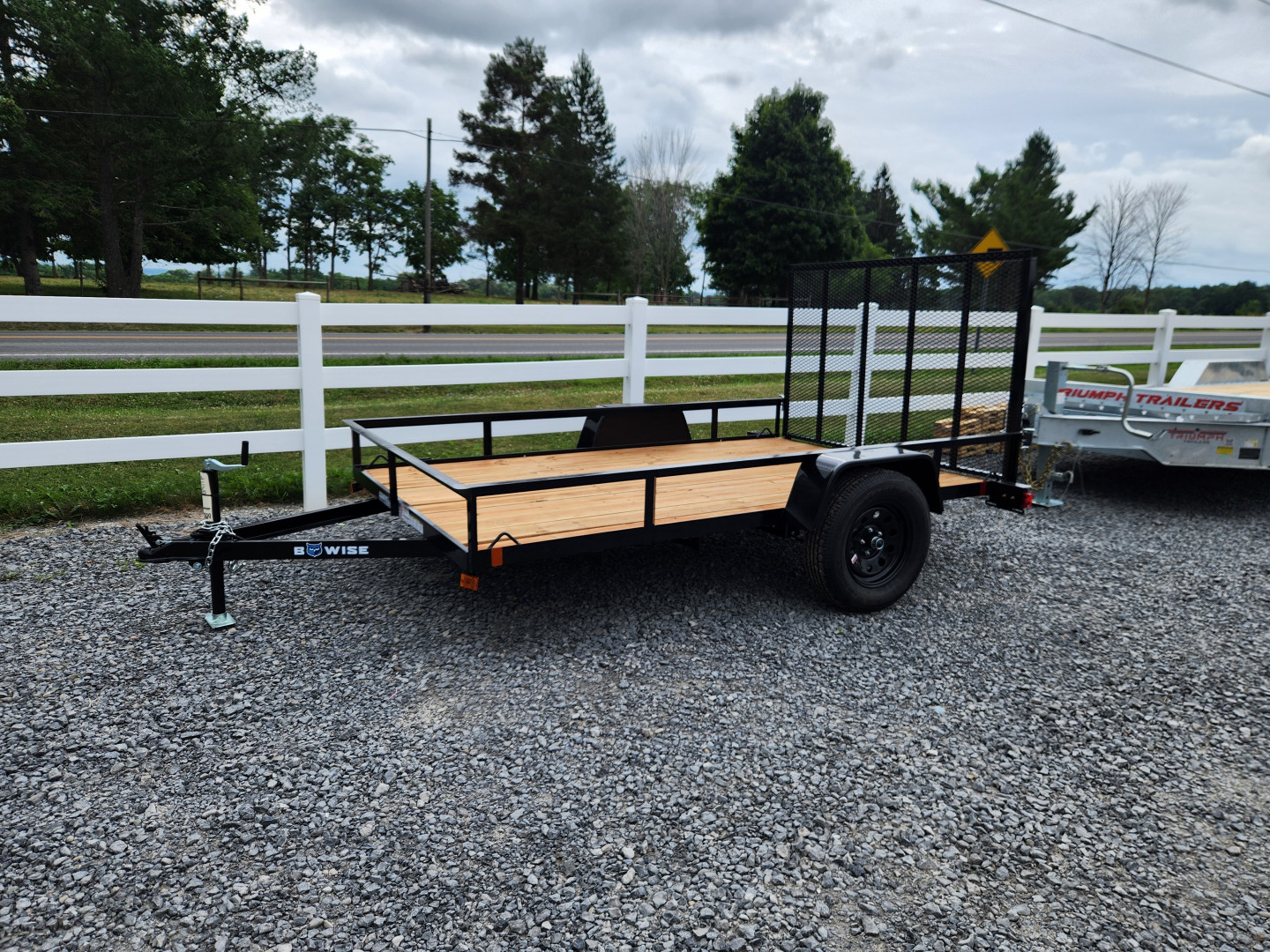 New 2026 BWISE UTE3 76x10 3K Single Axle Utility Trailer