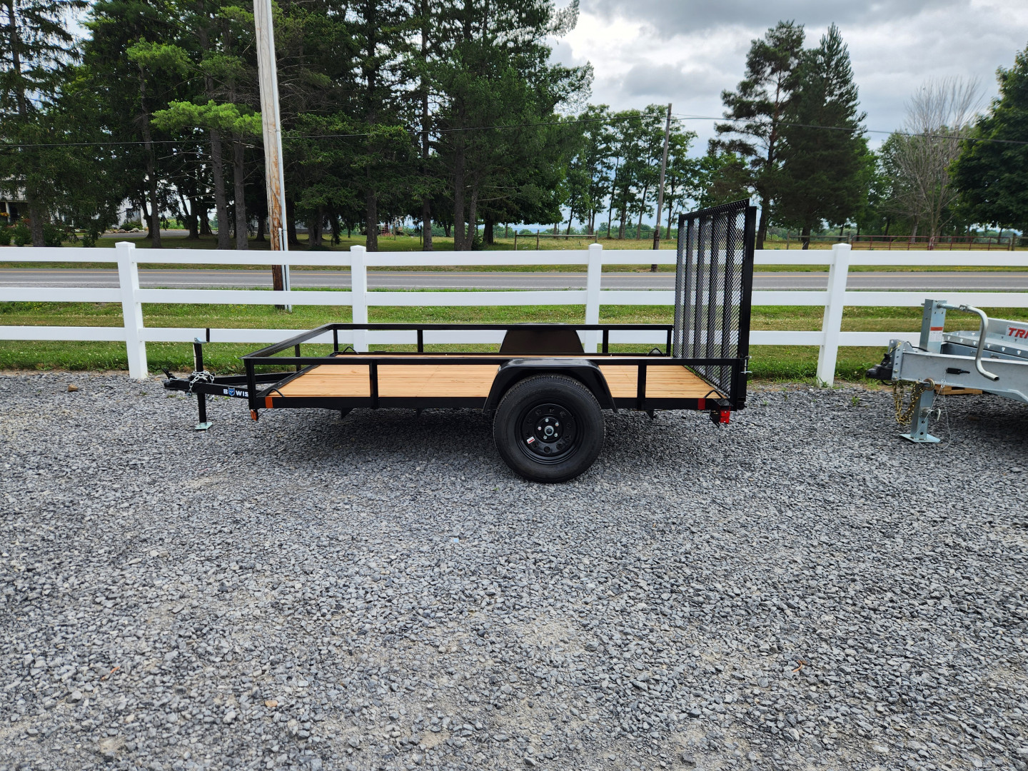 New 2026 BWISE UTE3 76x10 3K Single Axle Utility Trailer