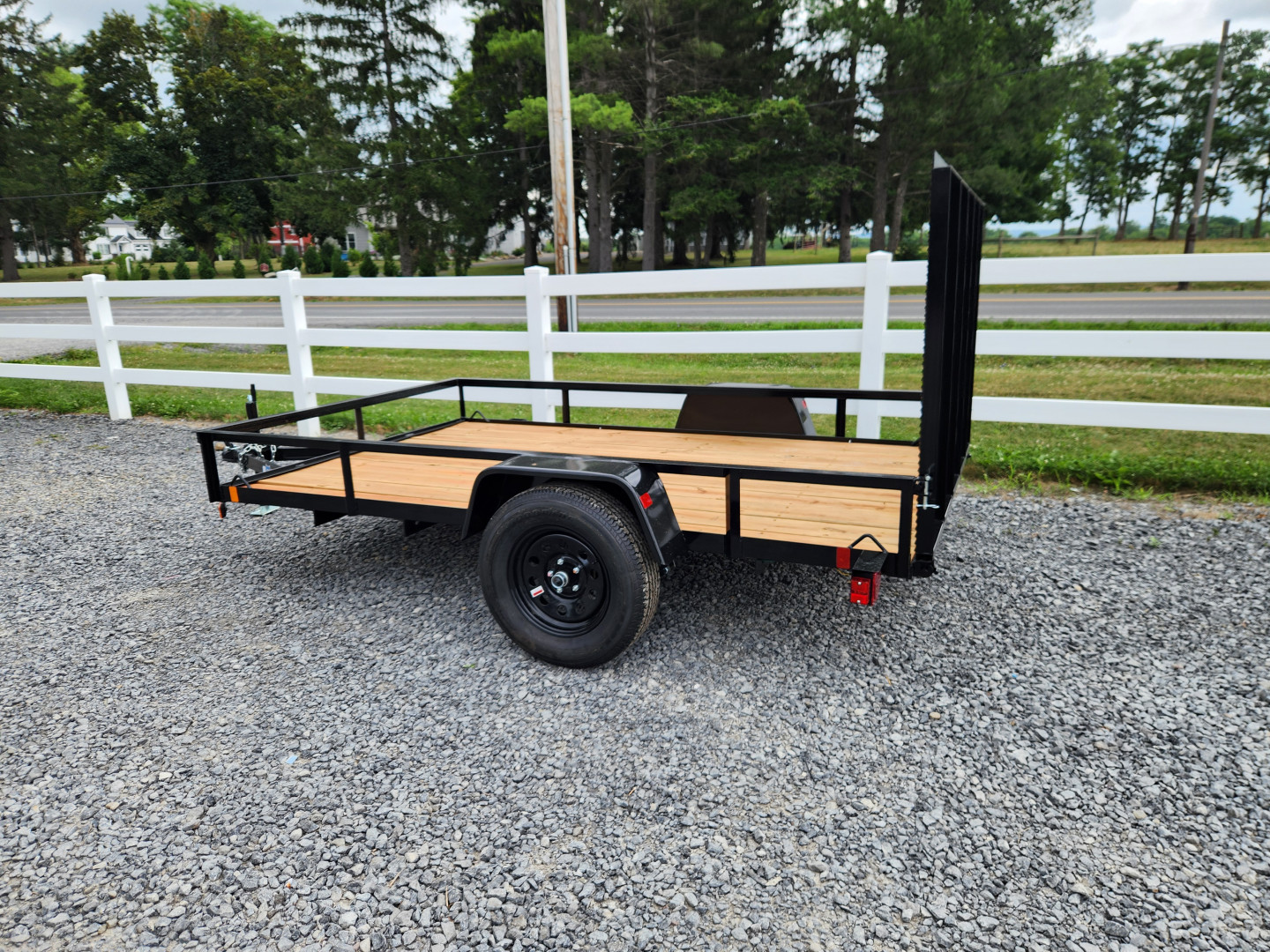 New 2026 BWISE UTE3 76x10 3K Single Axle Utility Trailer