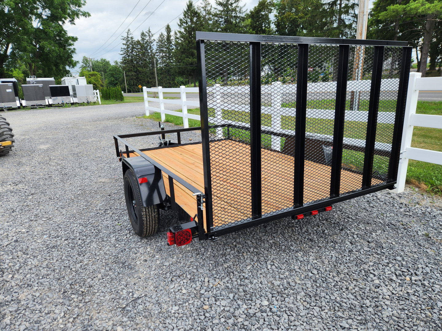 New 2026 BWISE UTE3 76x10 3K Single Axle Utility Trailer