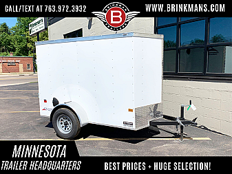 New American Hauler 5' x 8' Enclosed Trailer -- Rear Ramp Door!