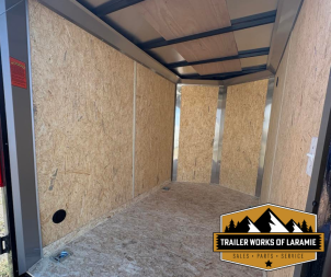 New 2026 Look Trailers Cargo / Enclosed Trailer 5x8- Charcoal W/Black Trim