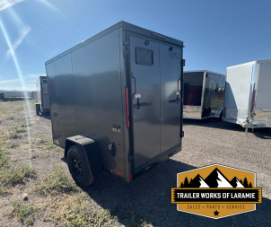 New 2026 Look Trailers Cargo / Enclosed Trailer 5x8- Charcoal W/Black Trim