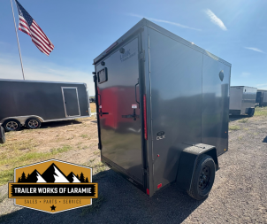 New 2026 Look Trailers Cargo / Enclosed Trailer 5x8- Charcoal W/Black Trim