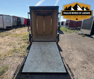 New 2026 Look Trailers Cargo / Enclosed Trailer 5x8- Charcoal W/Black Trim