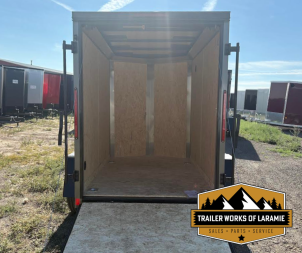 New 2026 Look Trailers Cargo / Enclosed Trailer 5x8- Charcoal W/Black Trim