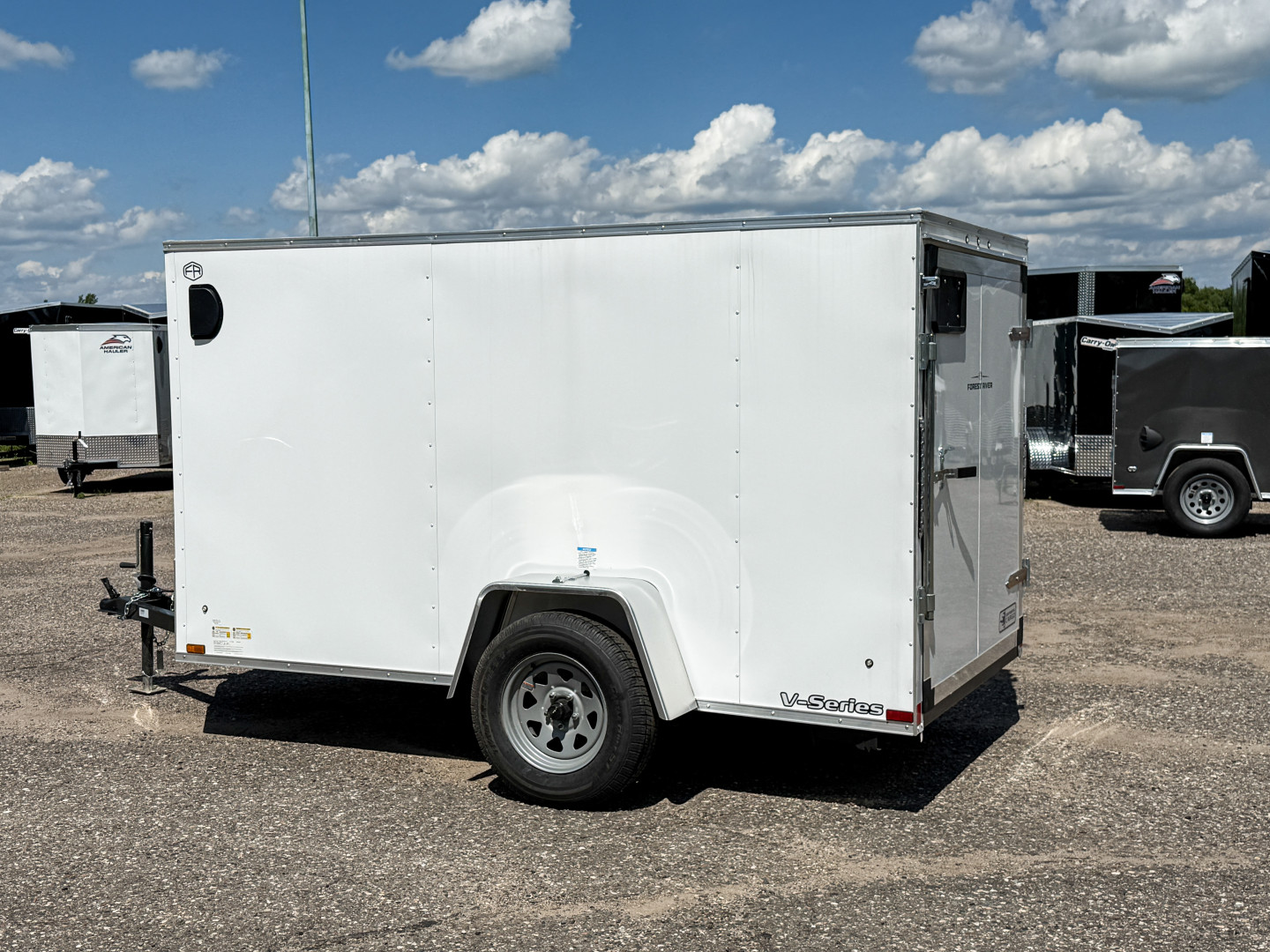 New Continental Cargo 5x10 Enclosed Trailer - Swing Door!
