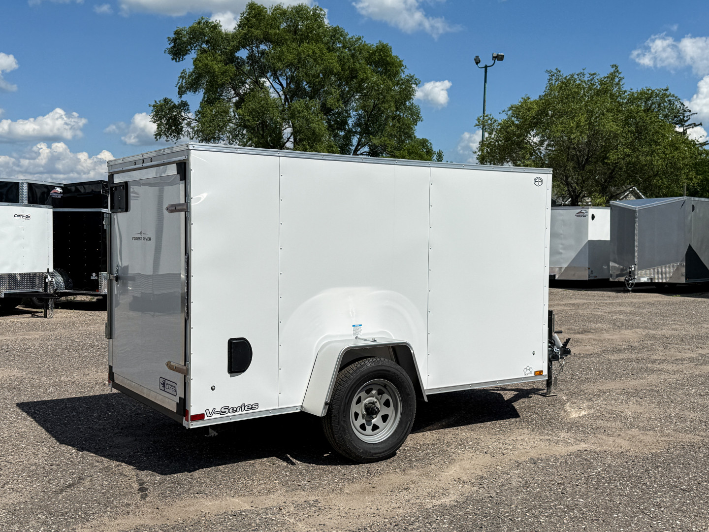 New Continental Cargo 5x10 Enclosed Trailer - Swing Door!