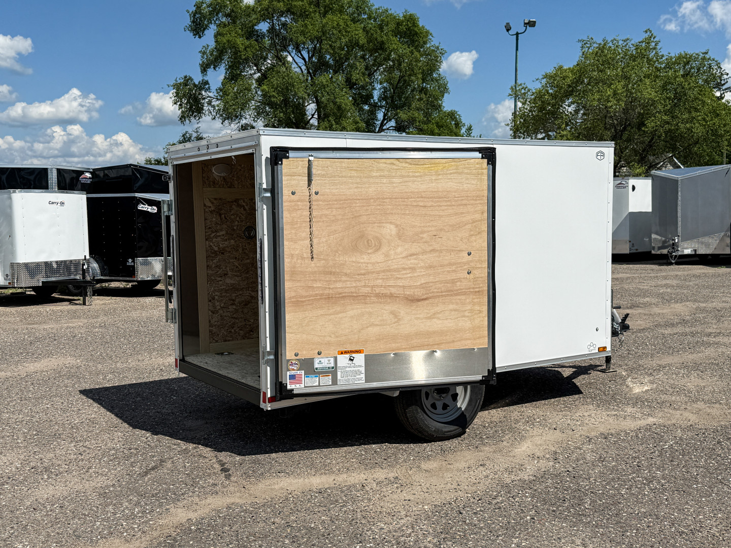 New Continental Cargo 5x10 Enclosed Trailer - Swing Door!