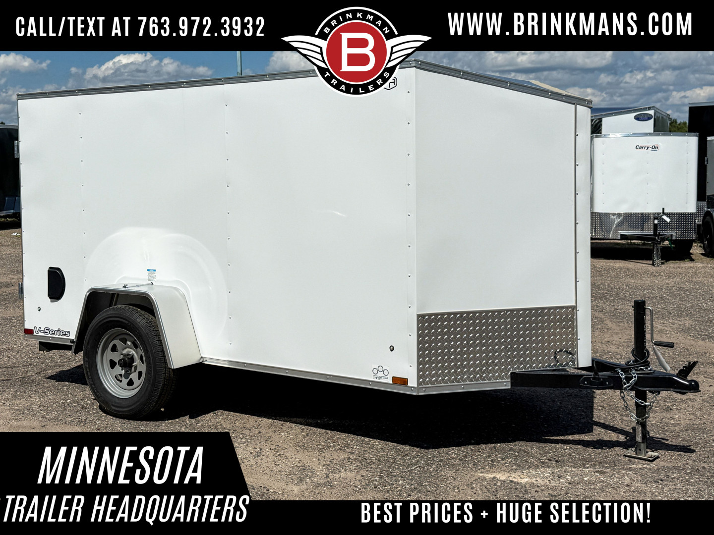 New Continental Cargo 5x10 Enclosed Trailer - Swing Door!