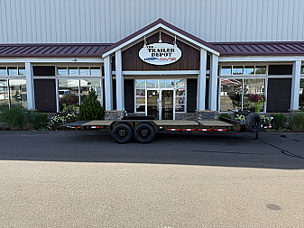 New CAM SUPERLINE 7′ X 18′ + 4′ BEAST SPLIT TILT TRAILER 22K