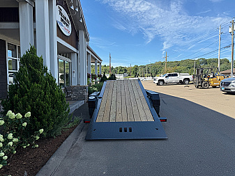 New CAM SUPERLINE 7′ X 18′ + 4′ BEAST SPLIT TILT TRAILER 22K