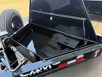 New CAM SUPERLINE 7′ X 18′ + 4′ BEAST SPLIT TILT TRAILER 22K
