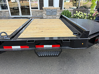 New CAM SUPERLINE 7′ X 18′ + 4′ BEAST SPLIT TILT TRAILER 22K