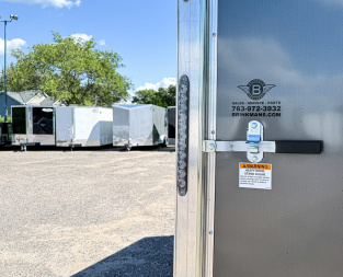 New Lightning 6x12 Enclosed Trailer -- Ramp Door!