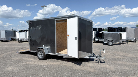 New Lightning 6x12 Enclosed Trailer -- Ramp Door!