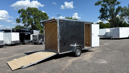 New Lightning 6x12 Enclosed Trailer -- Ramp Door!