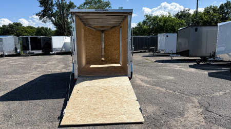 New Lightning 6x12 Enclosed Trailer -- Ramp Door!