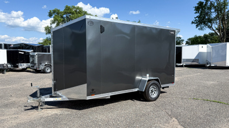 New Lightning 6x12 Enclosed Trailer -- Ramp Door!