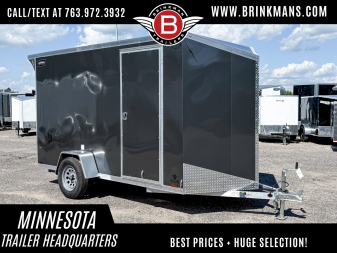 New Lightning 6x12 Enclosed Trailer -- Ramp Door!