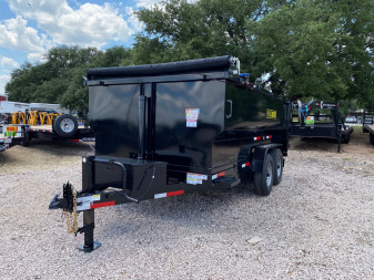 New 2025 US Built - Dump Trailer 14'x4' - 16K GVW - Tarp - Spare - 3/16 Floor