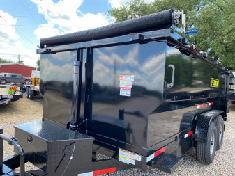 New 2025 US Built - Dump Trailer 14'x4' - 16K GVW - Tarp - Spare - 3/16 Floor