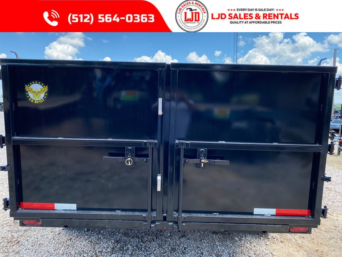 New 2025 US Built - Dump Trailer 14'x4' - 16K GVWR - Tarp - 3/16 Floor