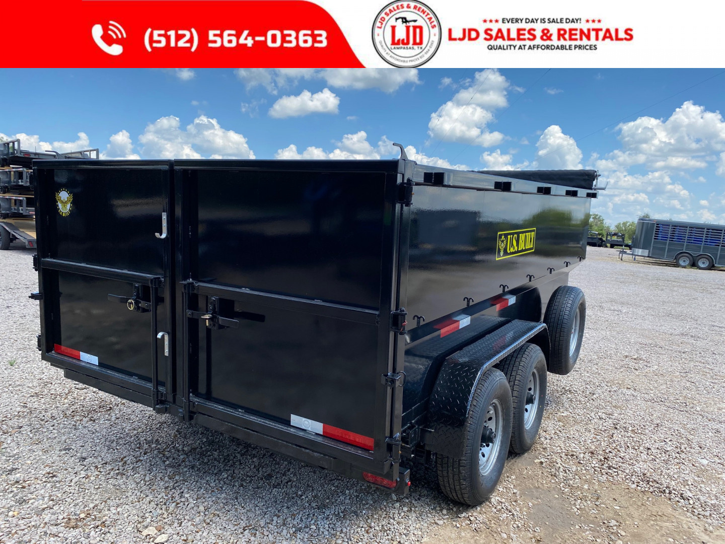 New 2025 US Built - Dump Trailer 14'x4' - 16K GVWR - Tarp - 3/16 Floor
