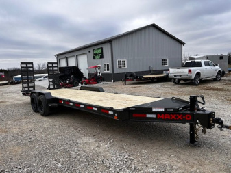 New 2026 MAXXD EHX 83 X24' 8K AXLES 16K GVWR I-BEAM FRAME Equipment Trailer