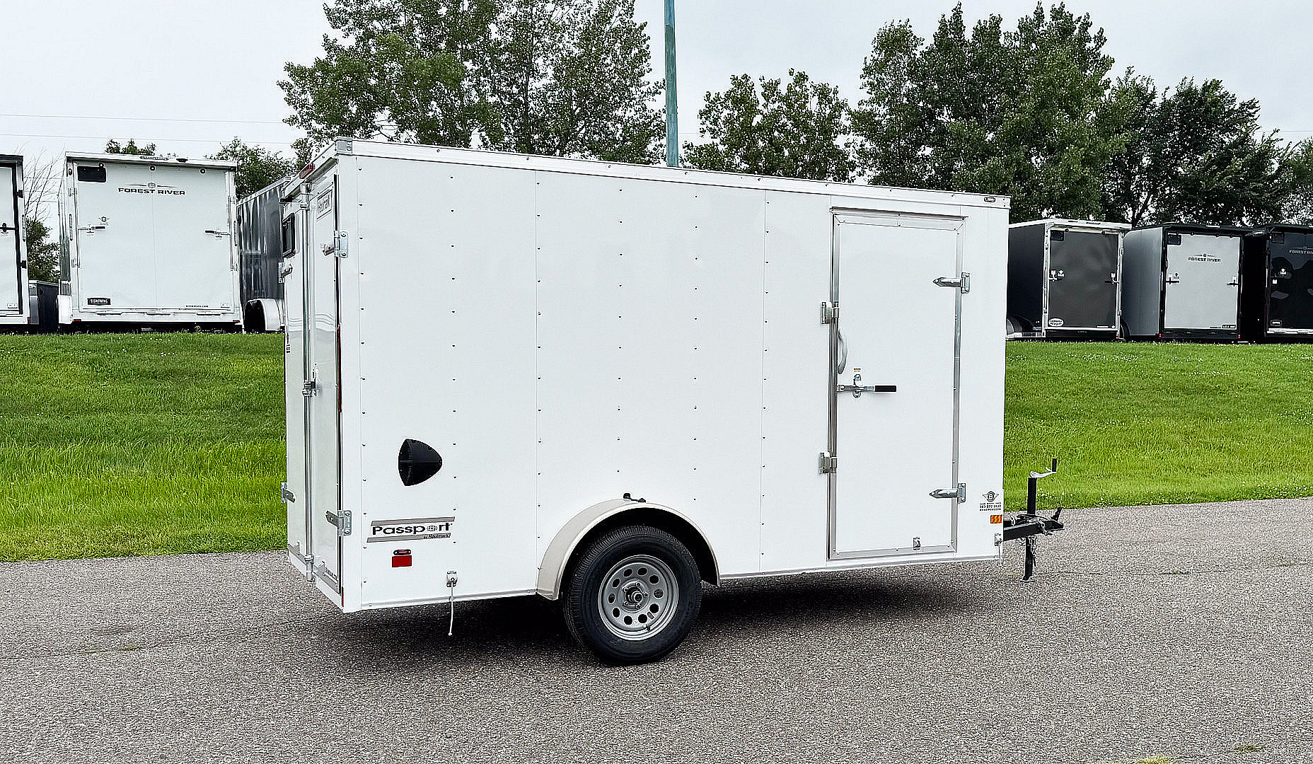 New Haulmark 6x12 Enclosed Trailer - Double Doors w/2 Ladder Racks! for ...