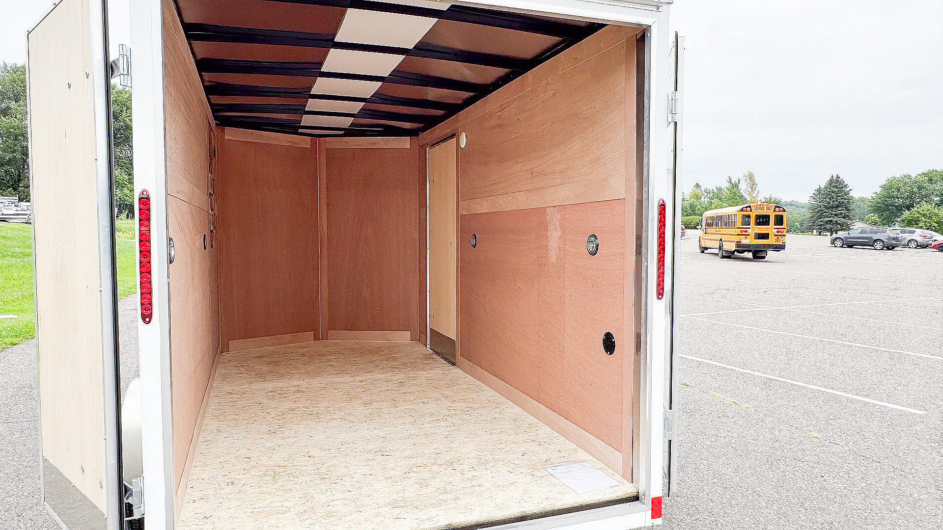 New Haulmark 6x12 Enclosed Trailer - Double Doors w/2 Ladder Racks! for ...