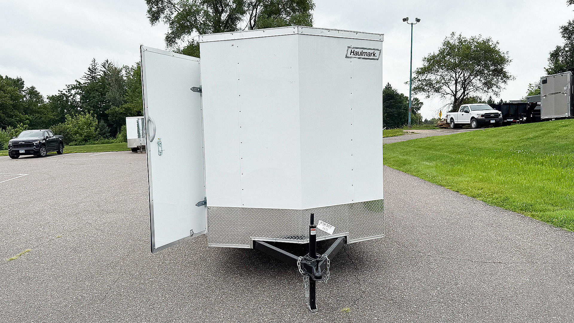 New Haulmark 6x12 Enclosed Trailer - Double Doors w/2 Ladder Racks! for ...