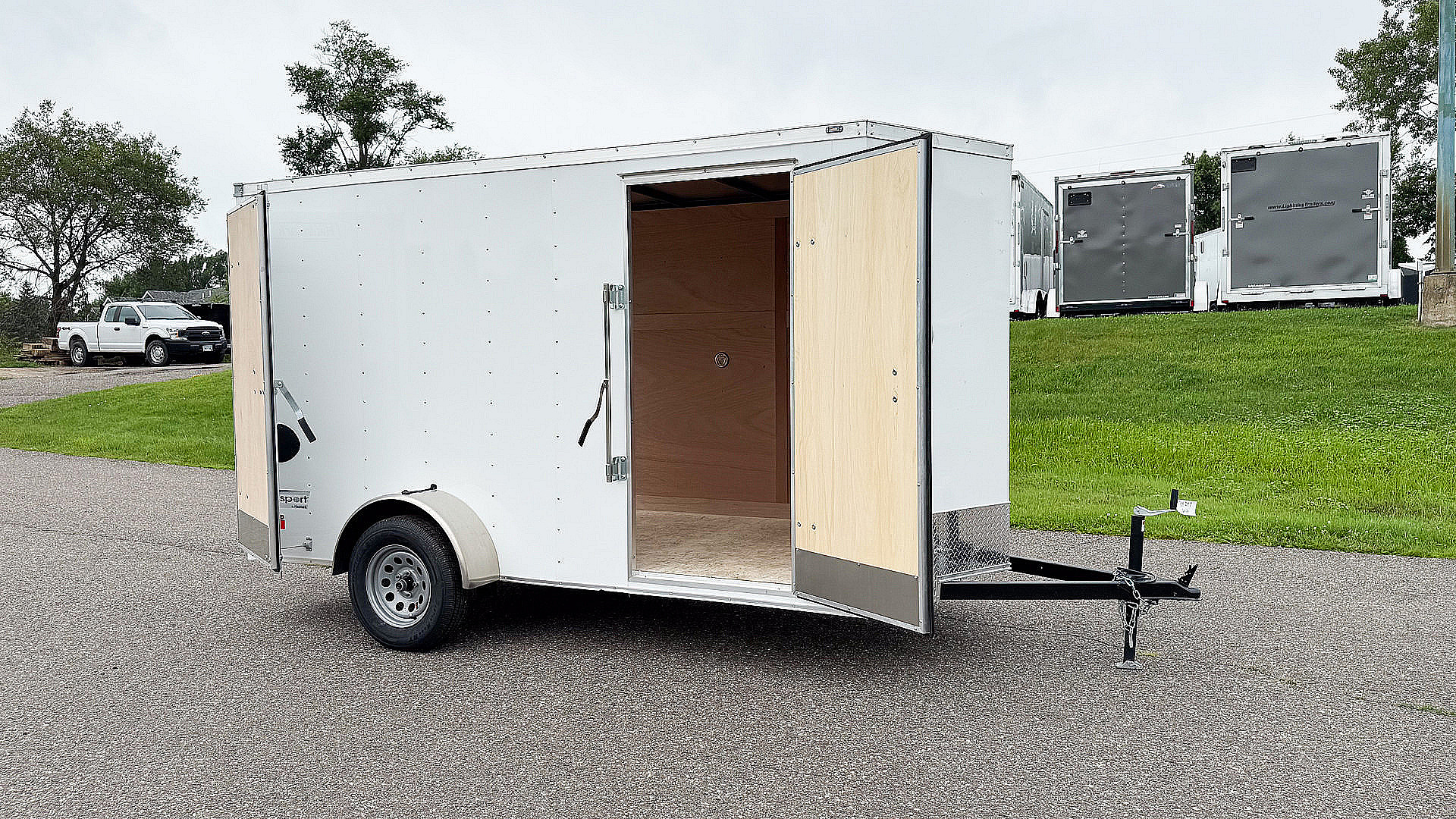 New Haulmark 6x12 Enclosed Trailer - Double Doors w/2 Ladder Racks! for ...