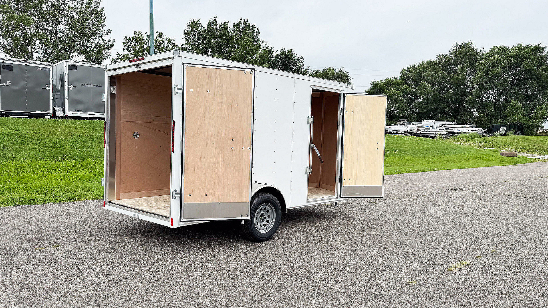 New Haulmark 6x12 Enclosed Trailer - Double Doors w/2 Ladder Racks! for ...