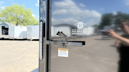 New Lightning 6x12 Aluminum Enclosed Trailer - Rear ramp door - Blackout Package