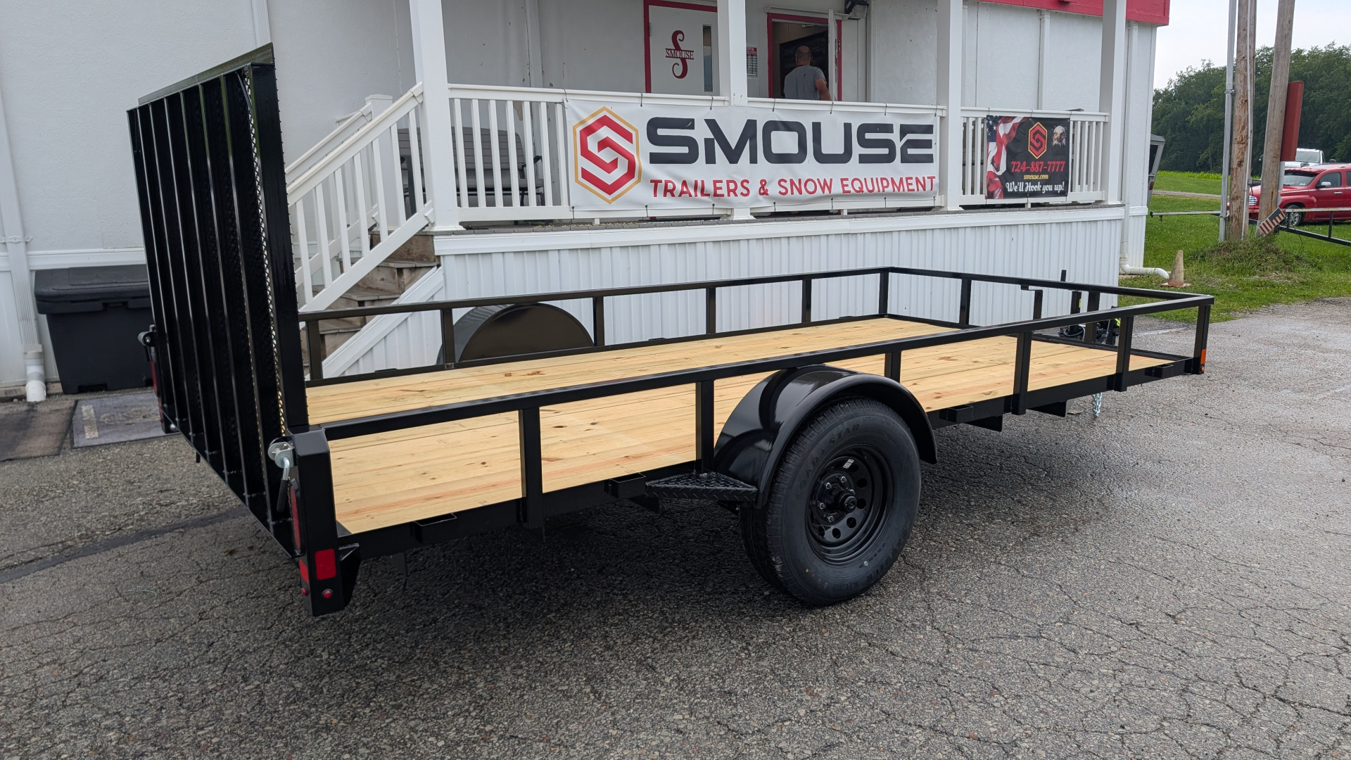 New 2025 Belmont 7x14 Tube Top Utility Trailer w/ BRAKES!