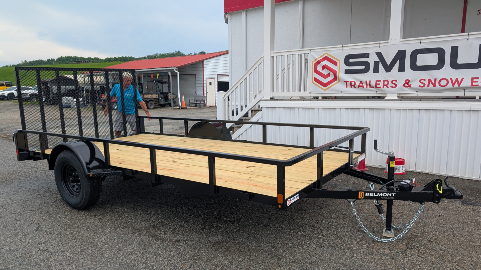 New 2025 Belmont 7x14 Tube Top Utility Trailer w/ BRAKES!