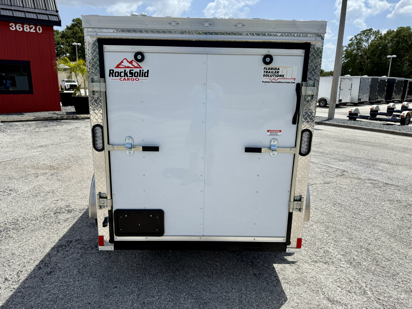 New 2026 Rock Solid Cargo 5X8 Ramp Door 3K Polycore Cargo / Enclosed Trailer