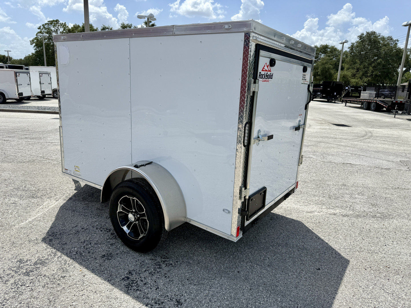 New 2026 Rock Solid Cargo 5X8 Ramp Door 3K Polycore Cargo / Enclosed Trailer