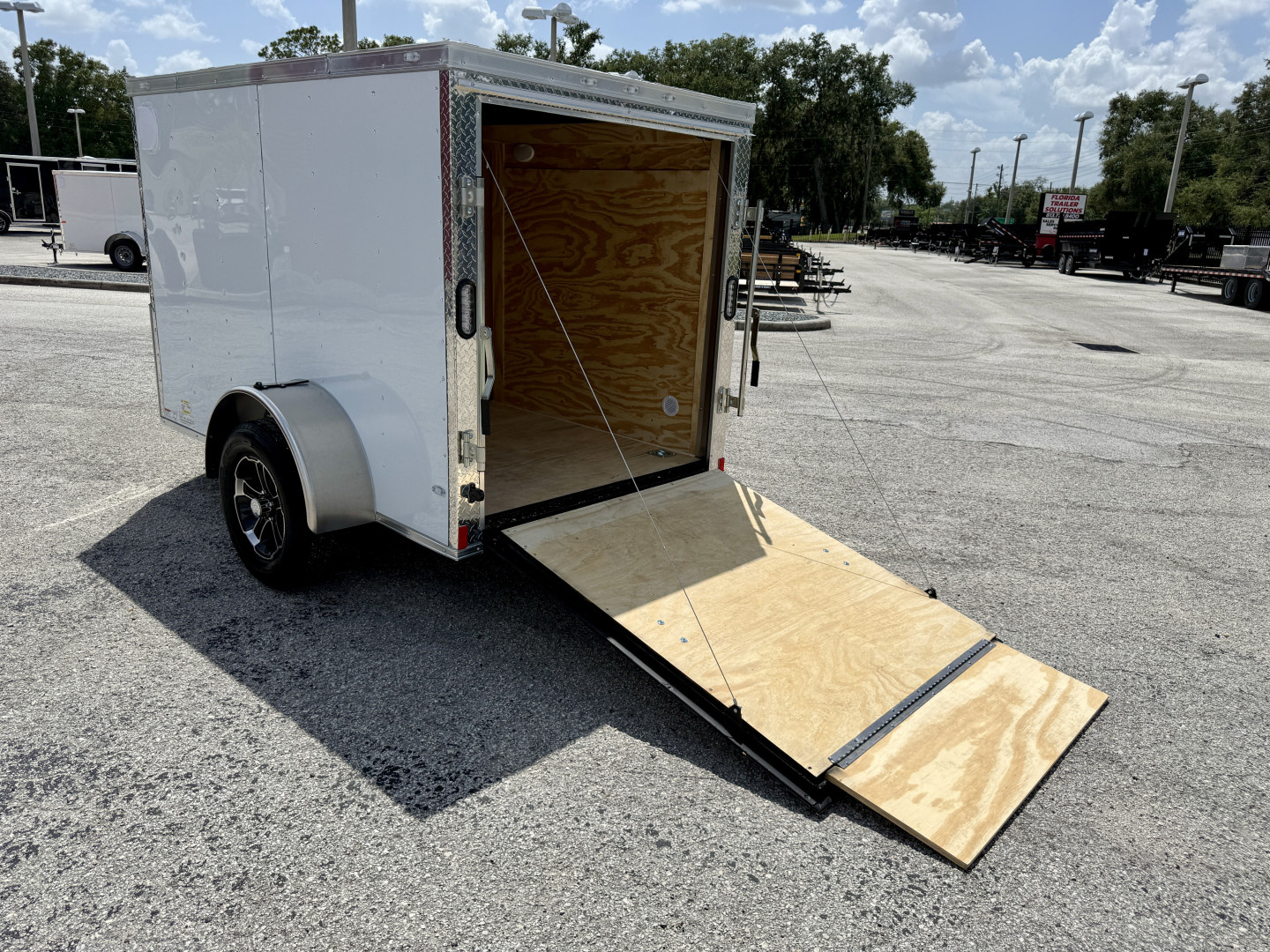 New 2026 Rock Solid Cargo 5X8 Ramp Door 3K Polycore Cargo / Enclosed Trailer