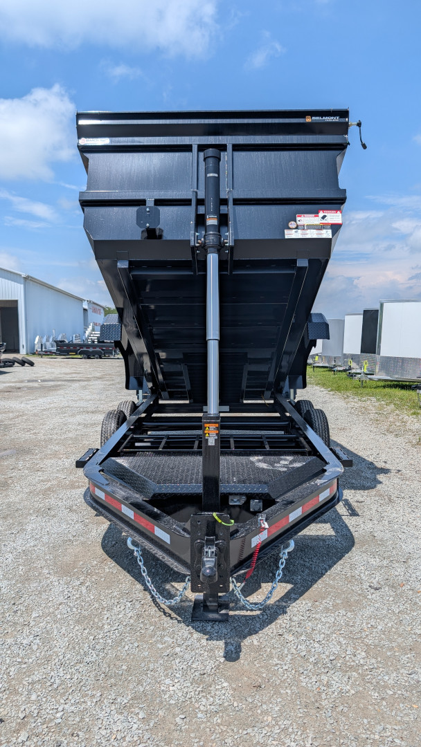 New 2025 Belmont 6'10" x 14 HD DLX Lo Pro Hydraulic Equipment Dump w/ 48" SIDES