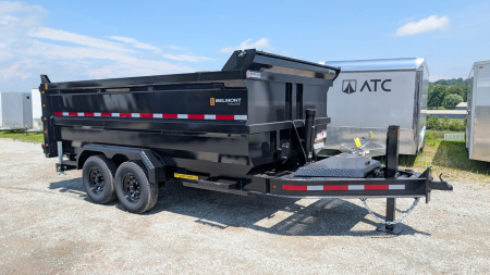 New 2025 Belmont 6'10" x 14 HD DLX Lo Pro Hydraulic Equipment Dump w/ 48" SIDES