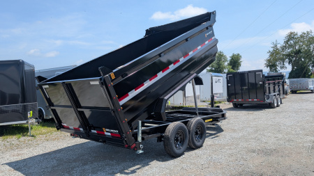 New 2025 Belmont 6'10" x 14 HD DLX Lo Pro Hydraulic Equipment Dump w/ 48" SIDES
