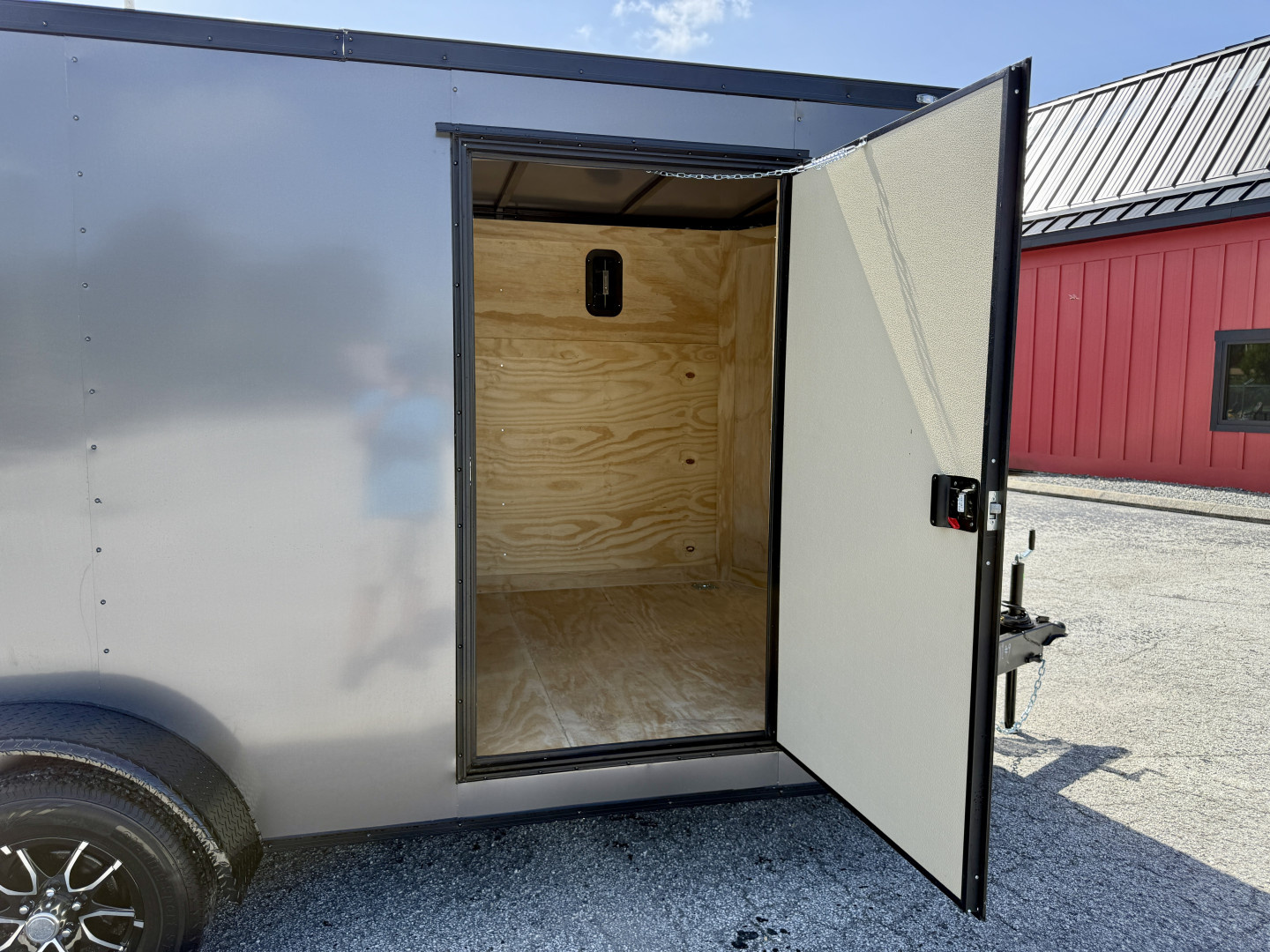 New 2026 Rock Solid Cargo 7X16 Ramp Door 7K Polycore Black Out Cargo / Enclosed Trailer