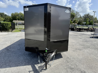 New 2026 Rock Solid Cargo 7X16 Ramp Door 7K Polycore Black Out Cargo / Enclosed Trailer