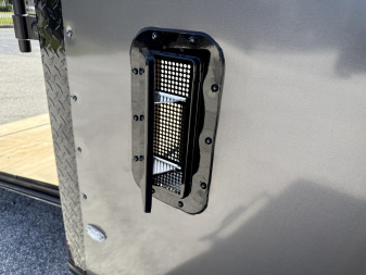 New 2026 Rock Solid Cargo 7X16 Ramp Door 7K Polycore Black Out Cargo / Enclosed Trailer